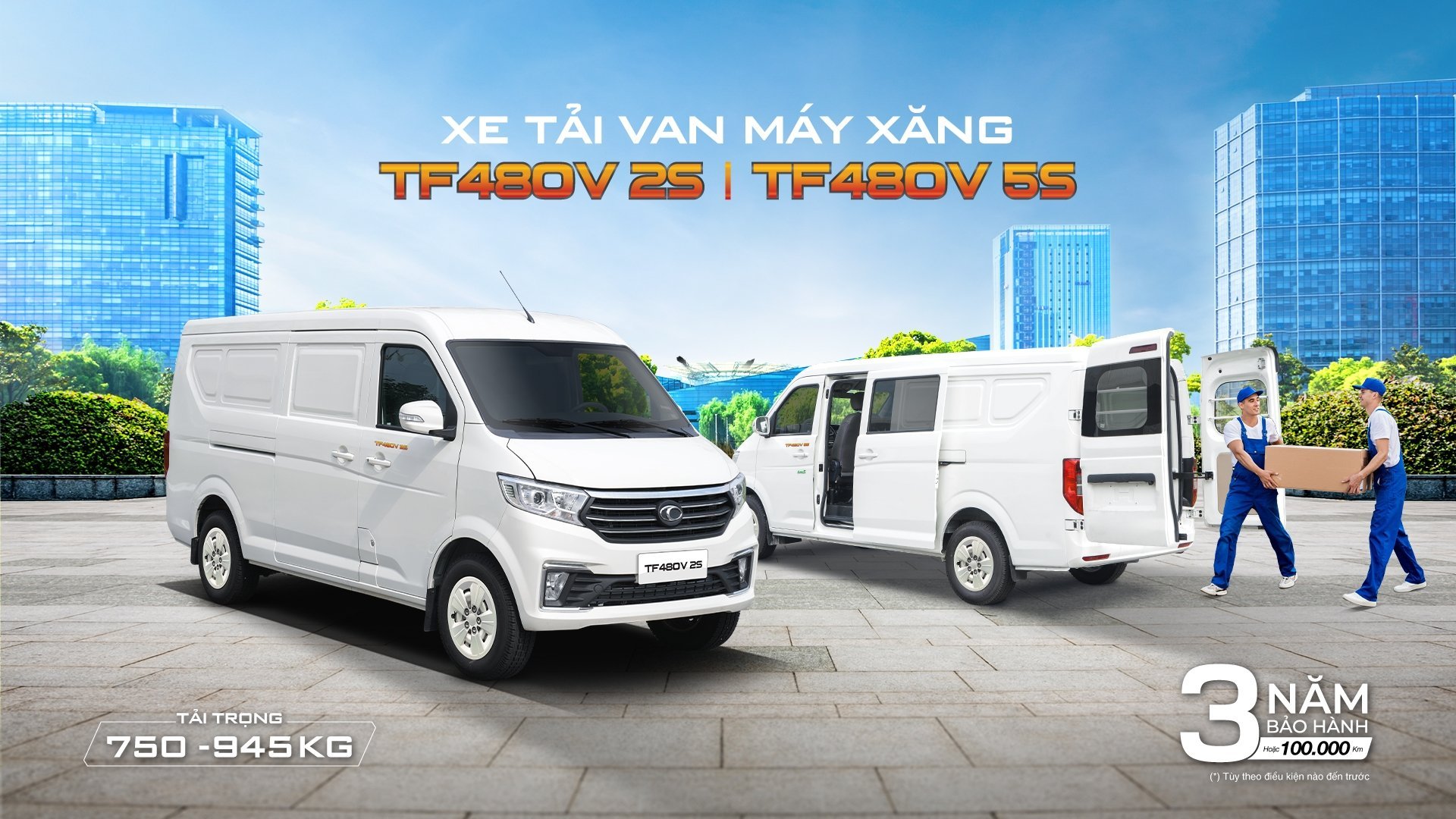 XE TẢI VAN THACO TF480V: GIẢI PHÁP VẬN CHUYỂN TỐI ƯU VỚI KHOANG HÀNG LỚN NHẤT PHÂN KHÚC